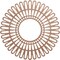Ekena Millwork Cornelius Wood Fretwork Pierced Ceiling Medallion, Wood (Paint Grade), 18"OD x 6 3/4"ID x 3/8"T CMWP18X0375CRMF - alternate 1